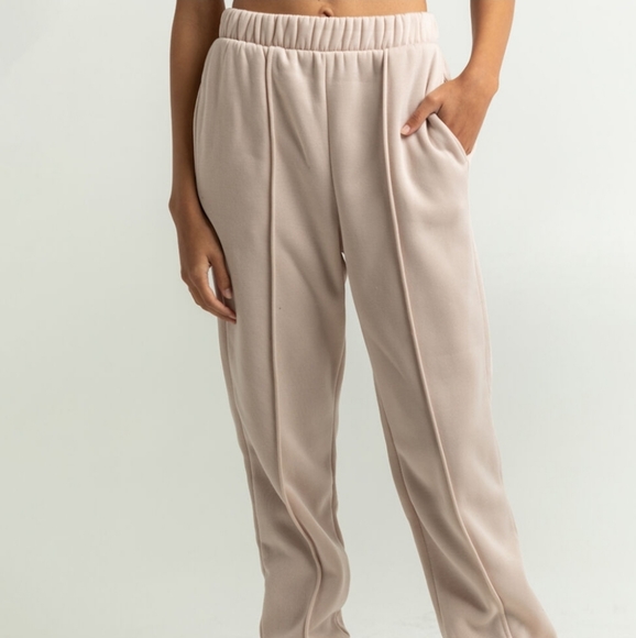CI SONO Seam Detail Womens Joggers Size XL Sand - Picture 2 of 4